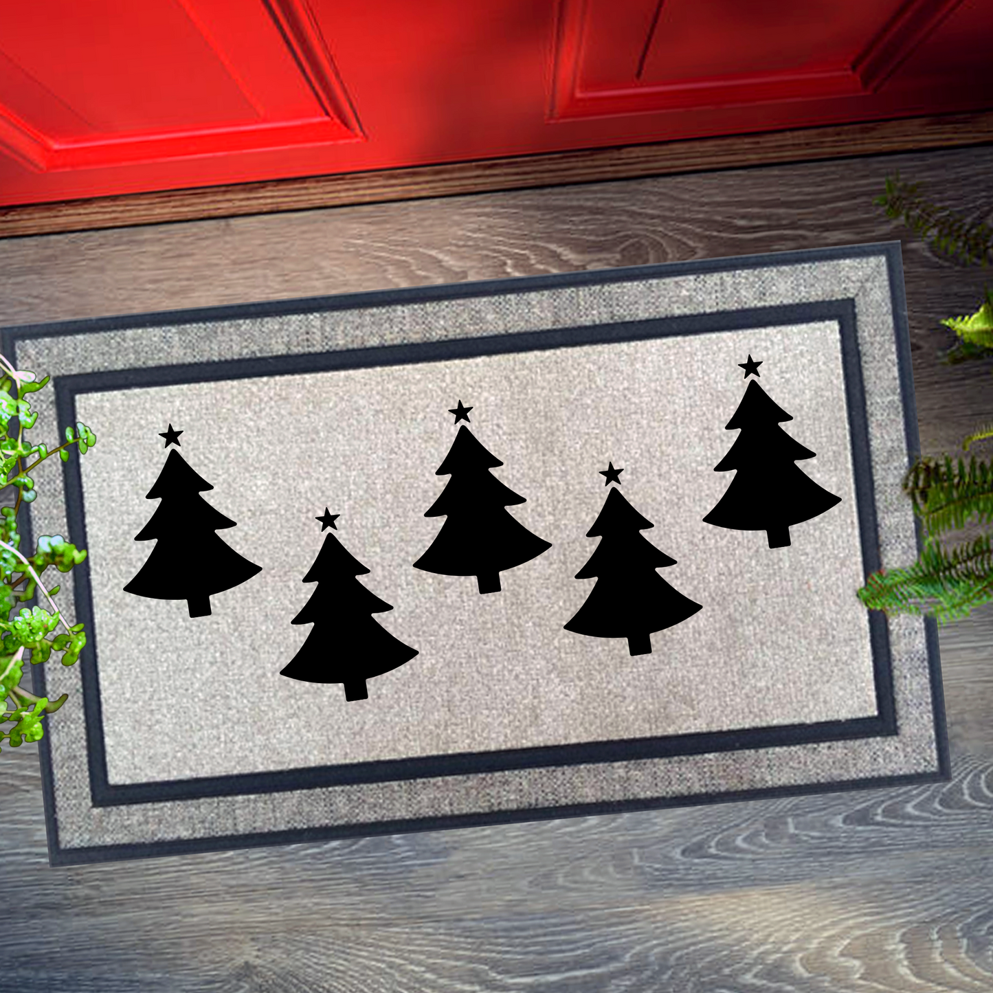 Christmas Trees Doormat