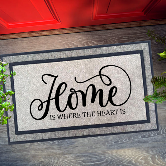 Home is Where the Heart Is-Fancy Doormat