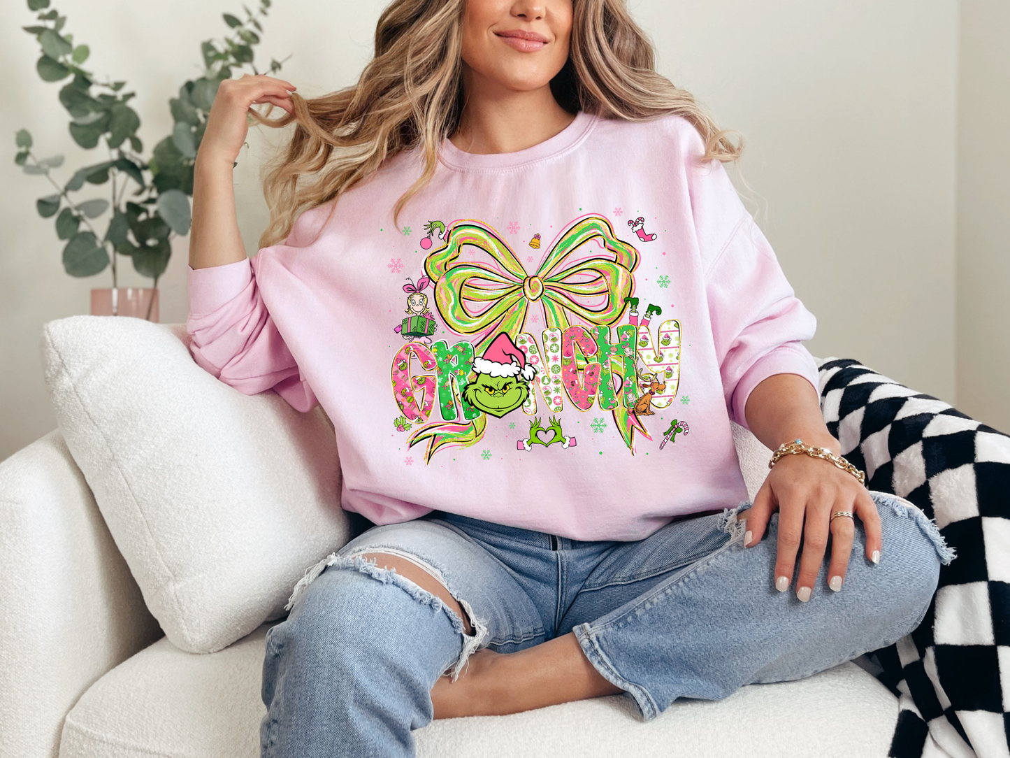 Grinchy Christmas Crewneck – Cute & Cozy Holiday Sweatshirt