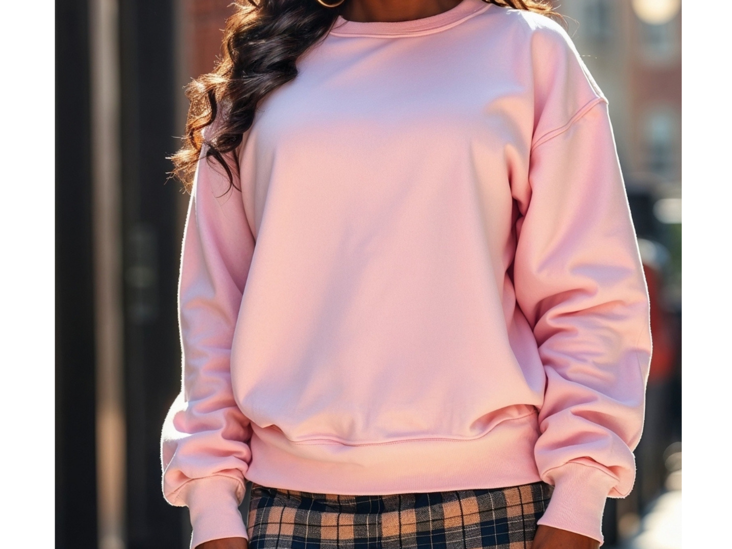 Just a Girl- Christmas Crewneck – Cute & Cozy Holiday Sweatshirt