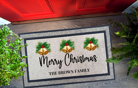 Christmas Bells Doormat