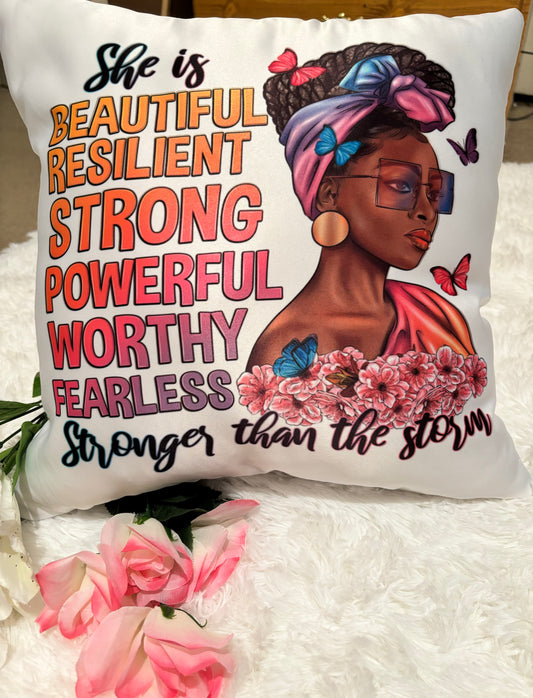 Stronger than the Storm Pillow Cover