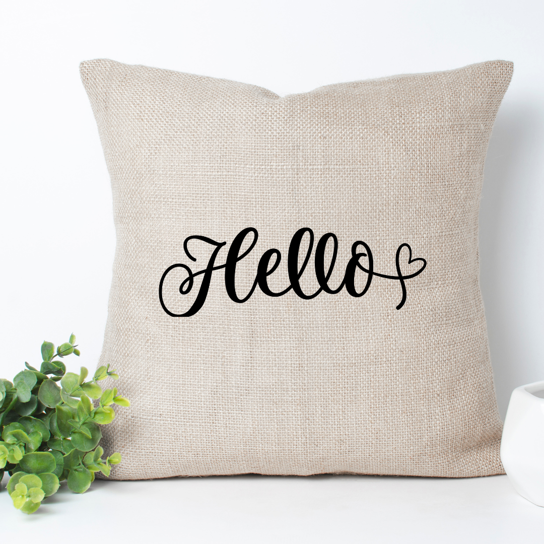 Hello Pillow Cover