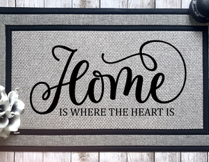Home is Where the Heart Is-Fancy Doormat