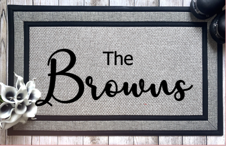 Custom Doormat with Last Name