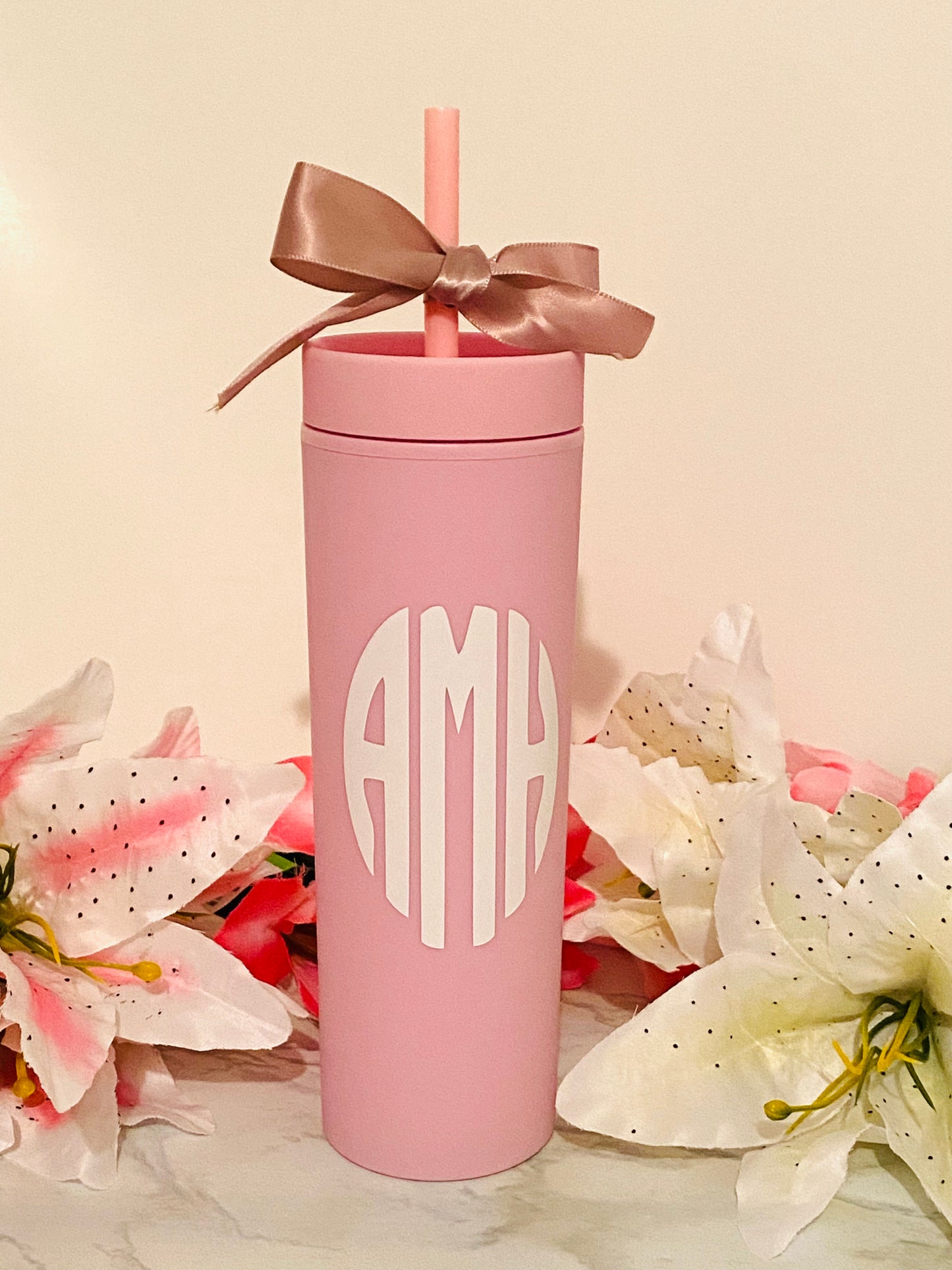 Pink Personalized Tumbler
