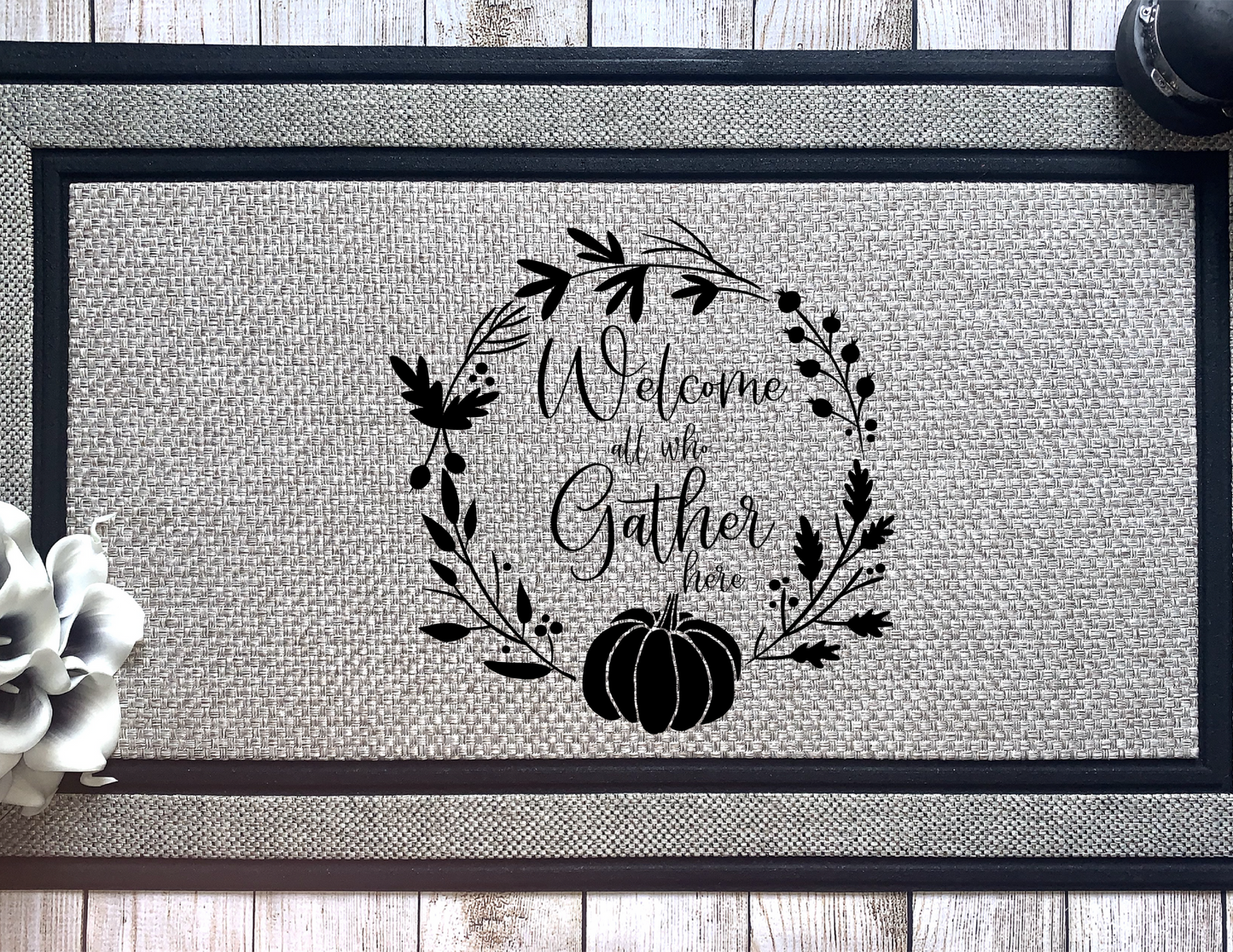Welcome To All Who Gather Here Doormat