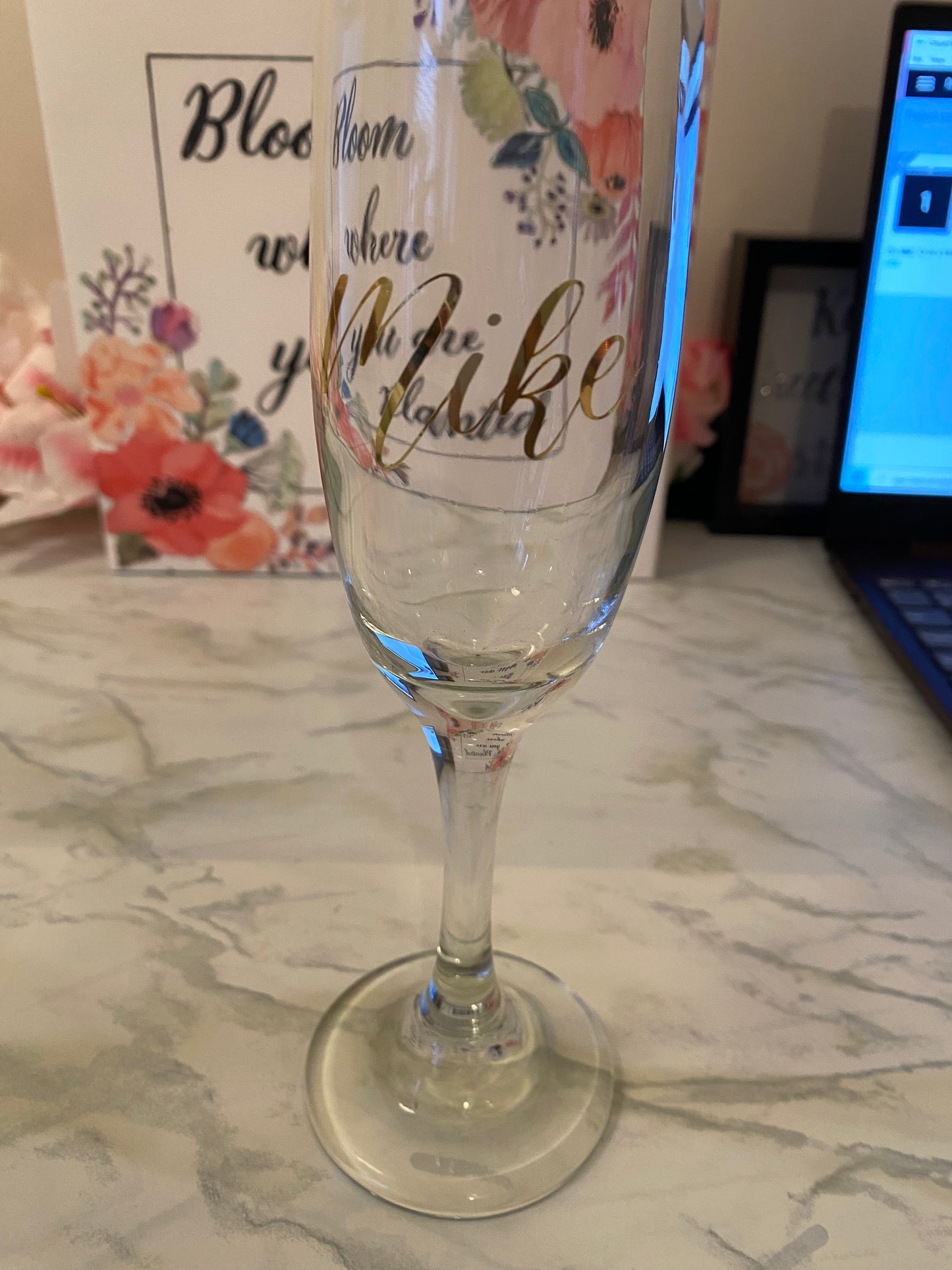 Personalized Champagne Glasses for Couples