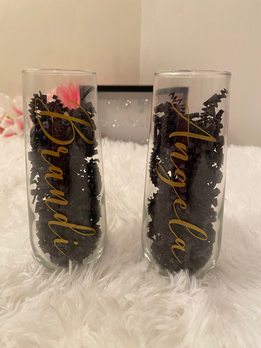 Stemless Champagne Flutes
